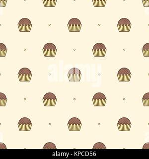 Modèle vectoriel continu. Motif de bonbons. Le Brigadier. Illustration de Vecteur