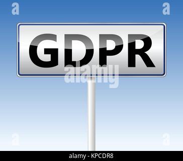 Pibr - Règlement général sur la protection des données. Illustration de Vecteur