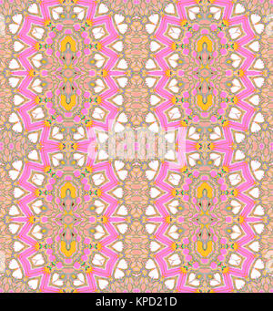 Abstract background transparent géométrique. Motif ornemental et rêveur ellipses avec rose, violet, blanc, jaune et vert. Banque D'Images