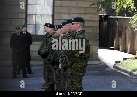 Des cérémonies du jour à Halifax, N.-É., le 11 novembre, 2017. IMAGES DE LA PRESSE CANADIENNE/Lee Brown Banque D'Images