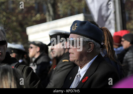 Des cérémonies du jour à Halifax, N.-É., le 11 novembre, 2017. IMAGES DE LA PRESSE CANADIENNE/Lee Brown Banque D'Images