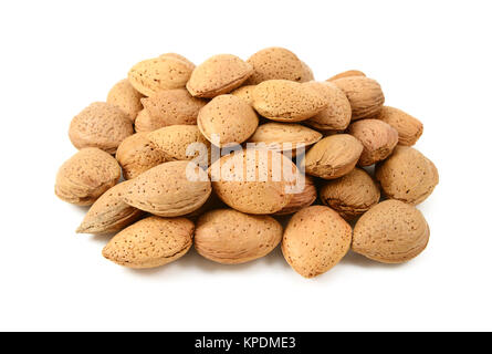 Pile d'amandes entières Banque D'Images