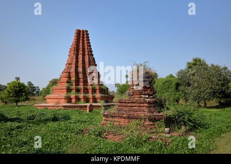 Les temples bouddhistes d'ava en Birmanie Banque D'Images