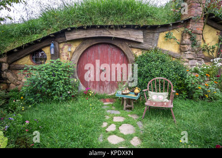 trous de Hobbit Banque D'Images