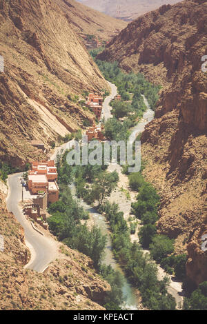 Vallée du Dadès gorges,Maroc,Afrique Banque D'Images