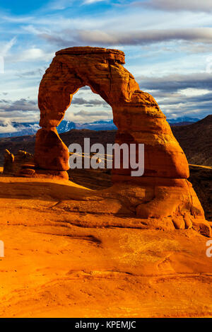 Delicate Arch, Arches National Park, Utah, USA Banque D'Images