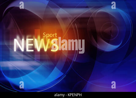 Sport News background graphiques Banque D'Images