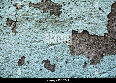 Grunge texture mur vert craquelé Banque D'Images