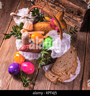 panier de nourriture Banque D'Images