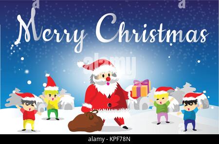 Set père noël Christmas Collection illustrations vectorielles Illustration de Vecteur