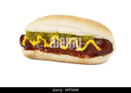 Sandwich hot dog frais Banque D'Images