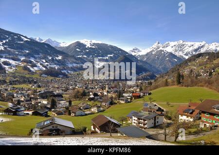 Domaine skiable de silvretta montafon Banque D'Images