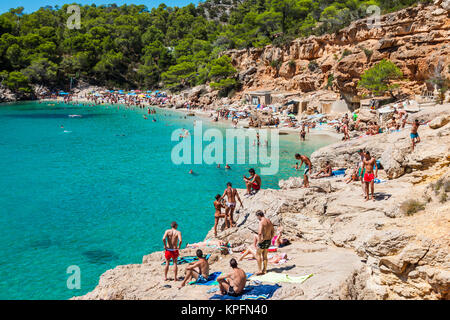 Ibiza Cala de Sant Vicent août 20,2013 Banque D'Images