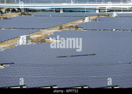 Panneau solaire à power plant Banque D'Images