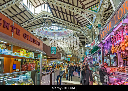 Marché intérieur de la Vieille Ville,Valence, Espagne Banque D'Images