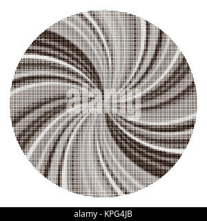 Points sur fond blanc. Demi-ton cercle de texture. Banque D'Images