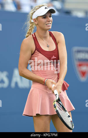 FLUSHING NY- 07 SEPTEMBRE : Caroline Wozniacki, au Women's Finales Journée quatorze de l'US Open 2014 à l'USTA Billie Jean King National Tennis Center le 7 septembre 2014 dans le quartier de rinçage de la Queens Borough de New York City People : Caroline Wozniacki Banque D'Images