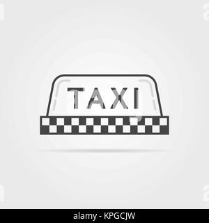 Taxi simple linéaire Illustration de Vecteur