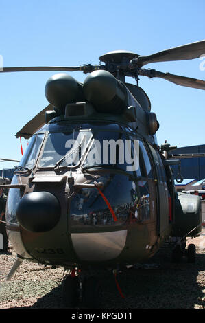 SAAF, Hélicoptère militaire Oryx Atlas Africa 2012 à l'aérospatiale et la défense de l'aéronautique, la base aérienne de Waterkloof, Pretoria. Banque D'Images