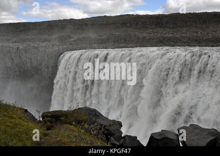 L'île, dettifoss, wasserfall, Fluss, kaskade, kaskaden, Bach, bergbach, wildbach, natur, landschaft, gewalrtig Jökulsárgljúfur, schlucht, canyon, grand canyon, Banque D'Images