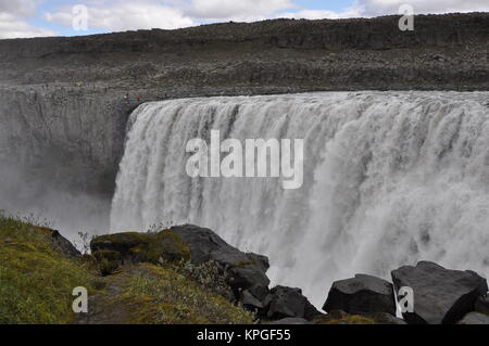 L'île, dettifoss, wasserfall, Fluss, kaskade, kaskaden, Bach, bergbach, wildbach, natur, landschaft, gewalrtig Jökulsárgljúfur, schlucht, canyon, grand canyon, Banque D'Images