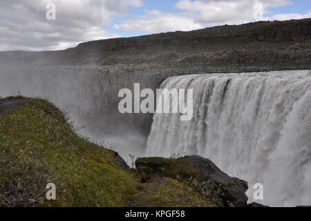 L'île, dettifoss, wasserfall, Fluss, kaskade, kaskaden, Bach, bergbach, wildbach, natur, landschaft, gewalrtig Jökulsárgljúfur, schlucht, canyon, grand canyon, Banque D'Images