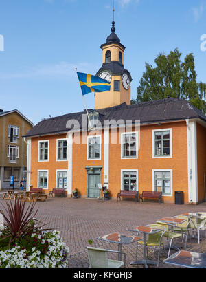 (Radhuset) Radhusetorget Town Hall Square, Osthammar, comté d'Uppsala, Suède, Scandinavie Banque D'Images