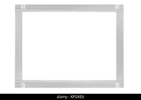 Image decorativephoto aluminium isolé sur fond blanc avec clipping path Banque D'Images