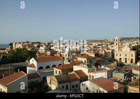Grèce, CRETE, Province d'Hania, Hania Hania : vue sur la ville du Siavo Bastion Banque D'Images