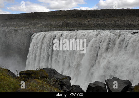 L'île, dettifoss, wasserfall, Fluss, kaskade, kaskaden, Bach, bergbach, wildbach, natur, landschaft, gewalrtig Jökulsárgljúfur, schlucht, canyon, grand canyon, Banque D'Images