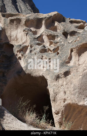 Village de Cavusin, Cappadoce, Turquie, à la lumière du jour Banque D'Images