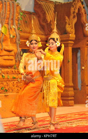 Apsara danse traditionnelle, Siem Reap, Cambodge. crédit : Kraig Lieb Banque D'Images