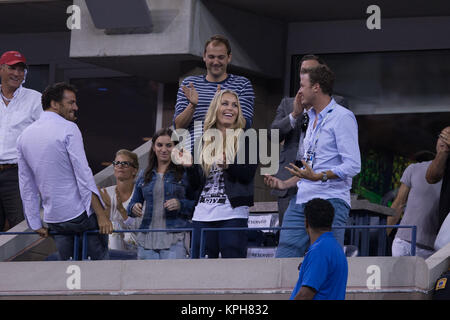 FLUSHING NY- 04 SEPTEMBRE : Lindsey Vonn, jour 11 de l'US Open 2014 à l'USTA Billie Jean King National Tennis Center, le 4 septembre 2014 dans le quartier de rinçage de la Queens Borough de New York City People : Lindsey Vonn Banque D'Images