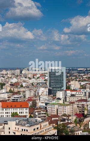 Roumanie, Bucarest, ville, elevated view Banque D'Images