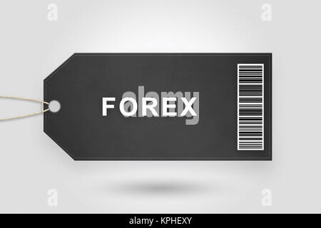 Le forex ou foreign exchange price tag Banque D'Images