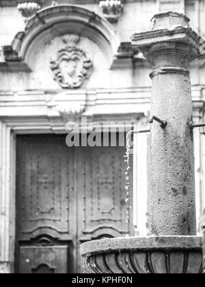 La fontaine de Sant Felip Neri Banque D'Images