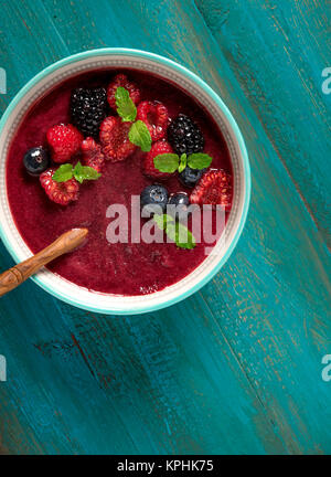 Le yogourt saine berry Superfood Banque D'Images