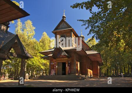 Église Saint monastère principal, Mountainf de Grabarka sait aussi que la "montagne de Croix'. Le plus important lieu de culte orthodoxe en Pologne. Banque D'Images