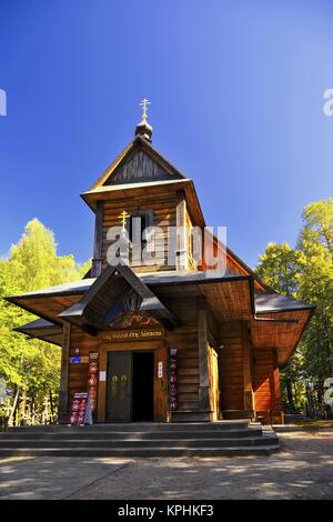 Église Saint monastère principal, Mountainf de Grabarka sait aussi que la "montagne de Croix'. Le plus important lieu de culte orthodoxe en Pologne. Banque D'Images