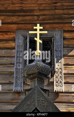 Église Saint monastère principal, Mountainf de Grabarka sait aussi que la "montagne de Croix'. Le plus important lieu de culte orthodoxe en Pologne. Banque D'Images