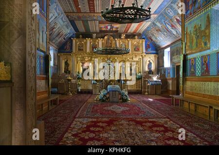 Église Saint monastère principal, Mountainf de Grabarka sait aussi que la "montagne de Croix'. Le plus important lieu de culte orthodoxe en Pologne. Banque D'Images