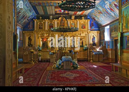 Église Saint monastère principal, Mountainf de Grabarka sait aussi que la "montagne de Croix'. Le plus important lieu de culte orthodoxe en Pologne. Banque D'Images