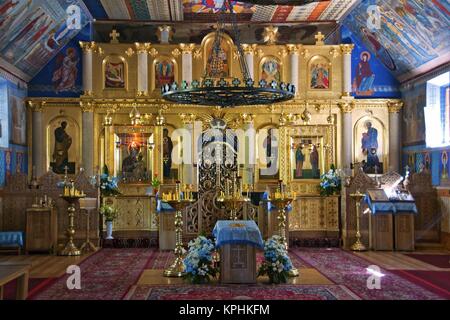 Église Saint monastère principal, Mountainf de Grabarka sait aussi que la "montagne de Croix'. Le plus important lieu de culte orthodoxe en Pologne. Banque D'Images