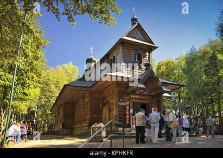 Église Saint monastère principal, Mountainf de Grabarka sait aussi que la "montagne de Croix'. Le plus important lieu de culte orthodoxe en Pologne. Banque D'Images