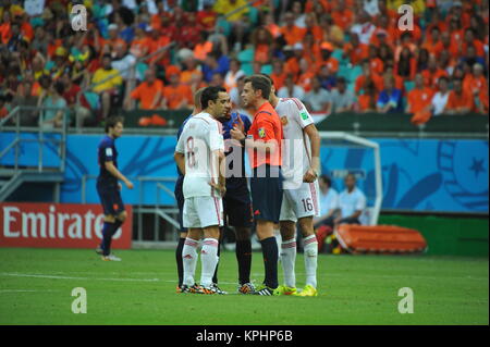 Coupe du Monde FIFA 2014, Salvador da Bahia, Brésil, Suisse vs France Banque D'Images