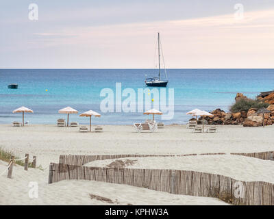 La plage de Cala Saona en Formentera Banque D'Images