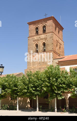 Monastère de Manasterio de la Vega, Tierra de Campos, province de Valladolid, Castille et Leon, Espagne Banque D'Images