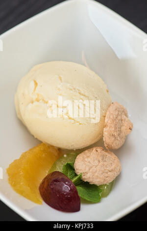 Crème glacée à la pistache Banque D'Images