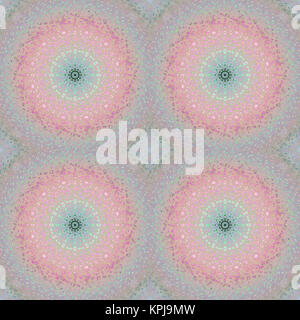 Abstract background transparent géométrique. Les cercles concentriques délicat motif régulier dans des tons pastel de rose, violet, violet, bleu et vert. Banque D'Images
