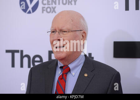 Patrick Leahy arrive à l 'Post' Première mondiale à Washington, DC Le Newseum remporte le 14 décembre 2017 à Washington, DC. Crédit : Erik Pendzich/Alamy Live News Banque D'Images